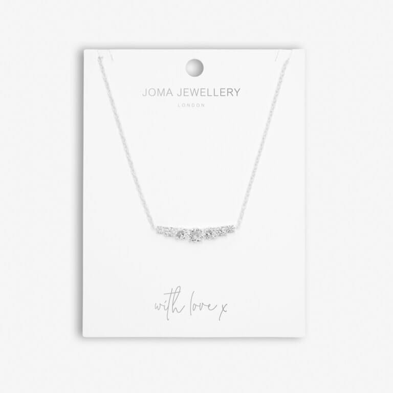 Sienna Sparkle | Graduating Crystal Necklace | Silver | Necklace | 40cm + 5cm Extender