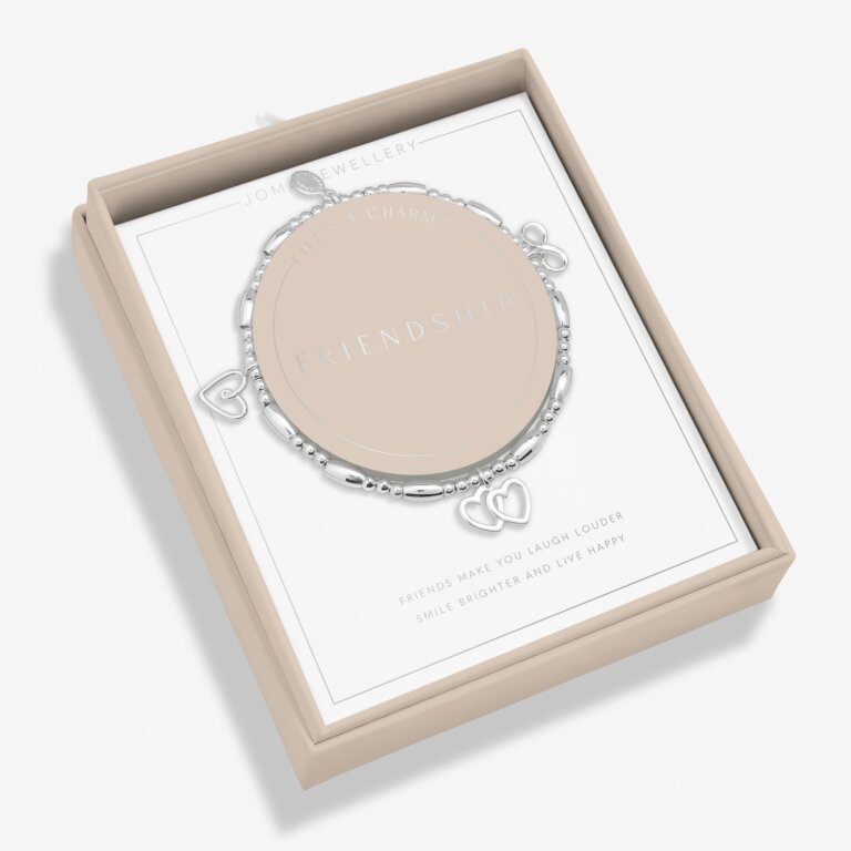 Life's A Charm 'Friendship' Silver Plated Bracelet