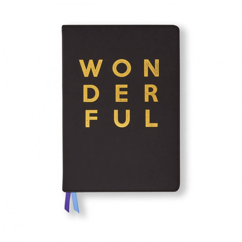 Beautifully Boxed A5 Notebook And Pen Set | Wonderful | Black