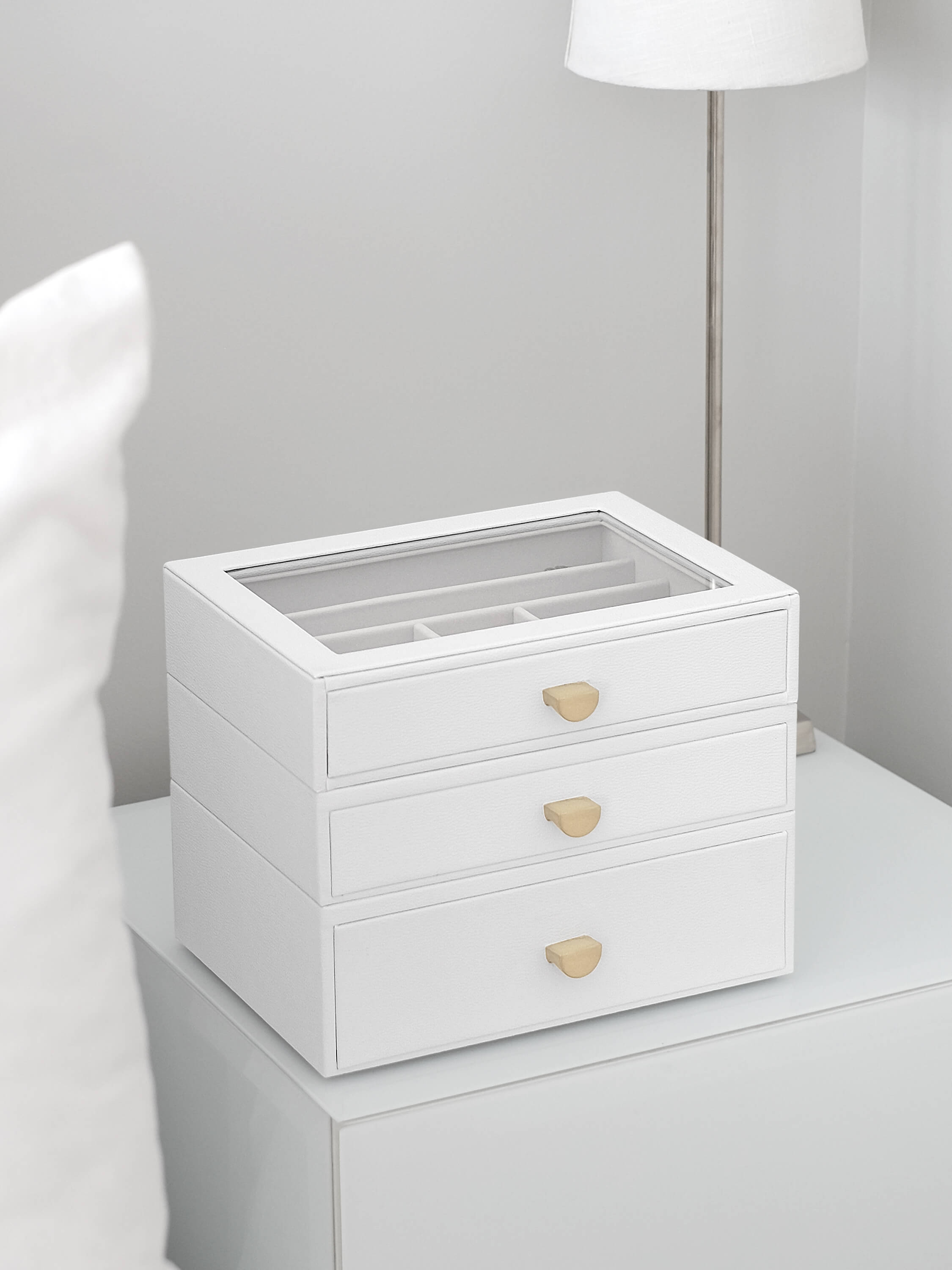 Pebble White Classic Drawer Set Of 3