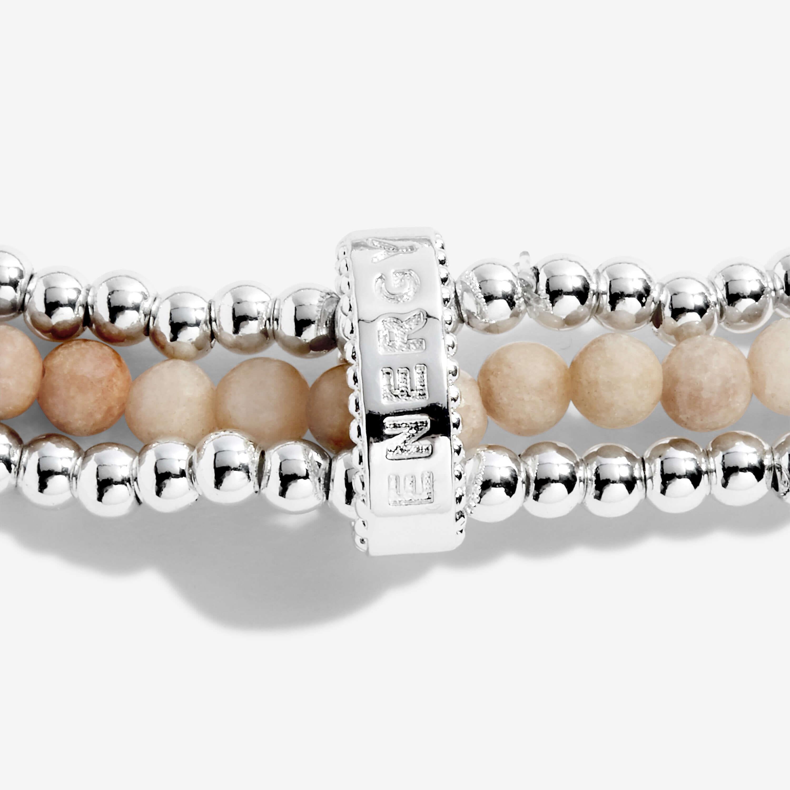 Wellness Stones | Silver | Sunstone Bracelet | 17.5cm Stretch