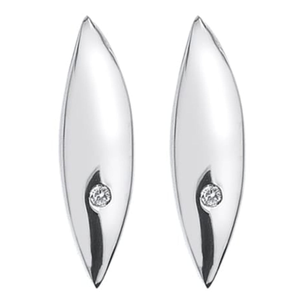 Leaf Earrings Sterling Silver