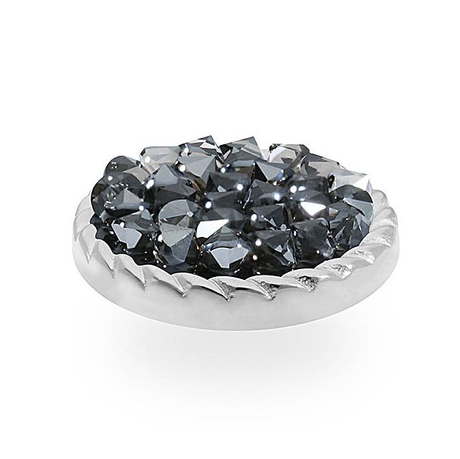 Top BOCCONI Flat 15mm Metalic Silver (S/P)