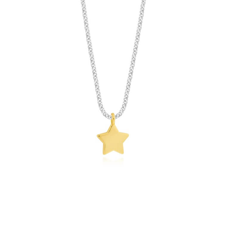 A Little | Birthday Girl | Silver And Gold | Necklace | 46cm + 5cm Extender
