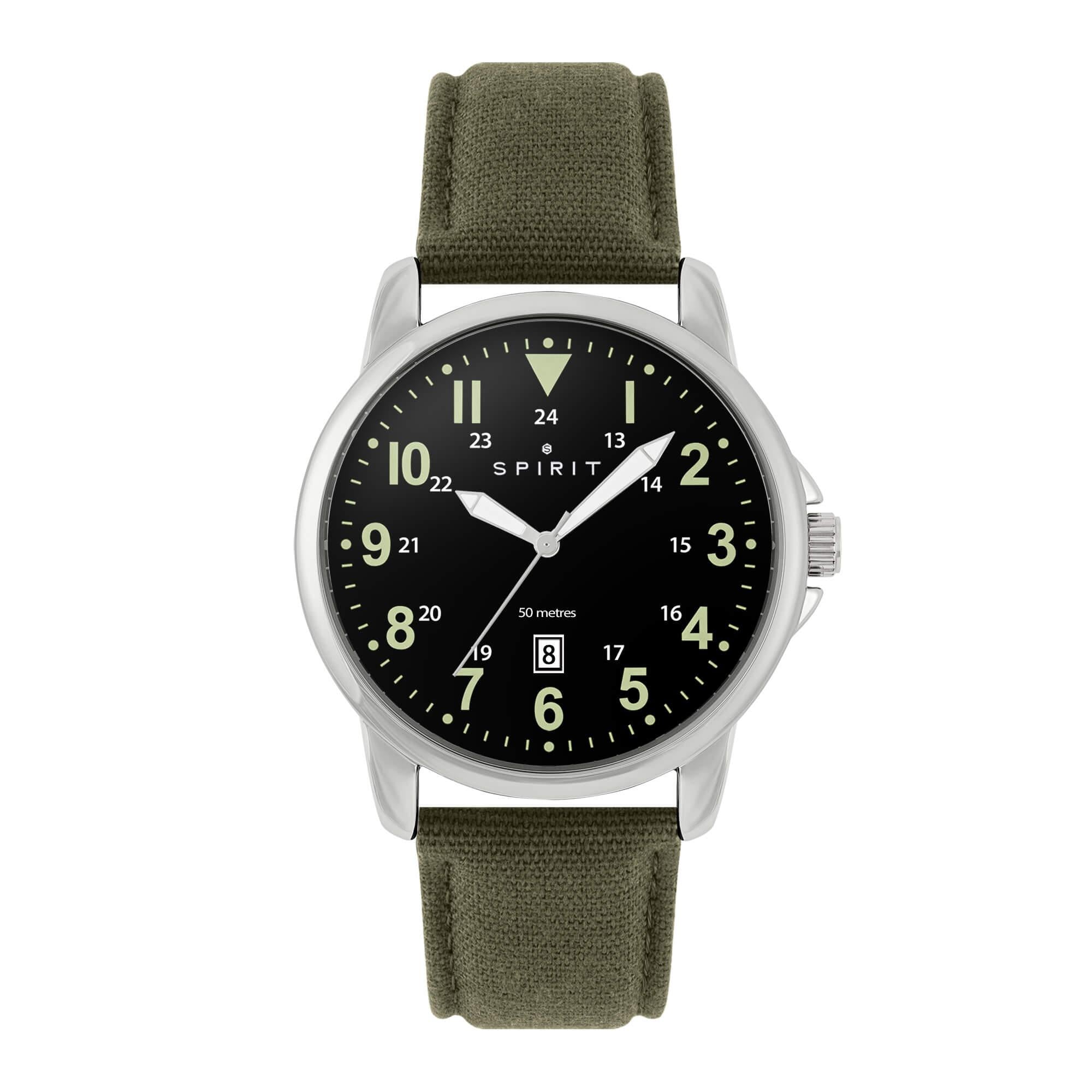 Gent's Khaki Canvas Strap Watch