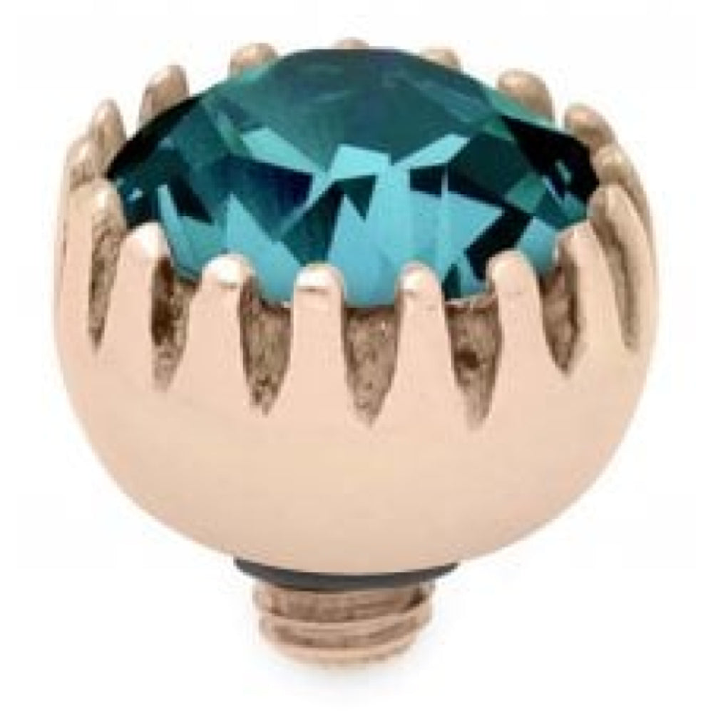 Indicolite Crystal Interchangeable Top London (Rg/P)