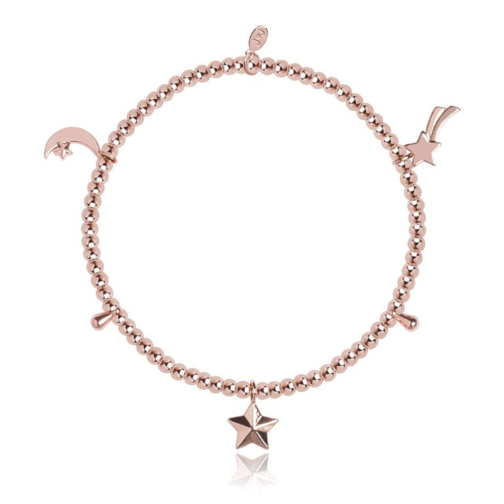 AMULET Charm Bracelet - Rose Gold Stars - Rose Gold - Bracelet - 17.5cm Stretch
