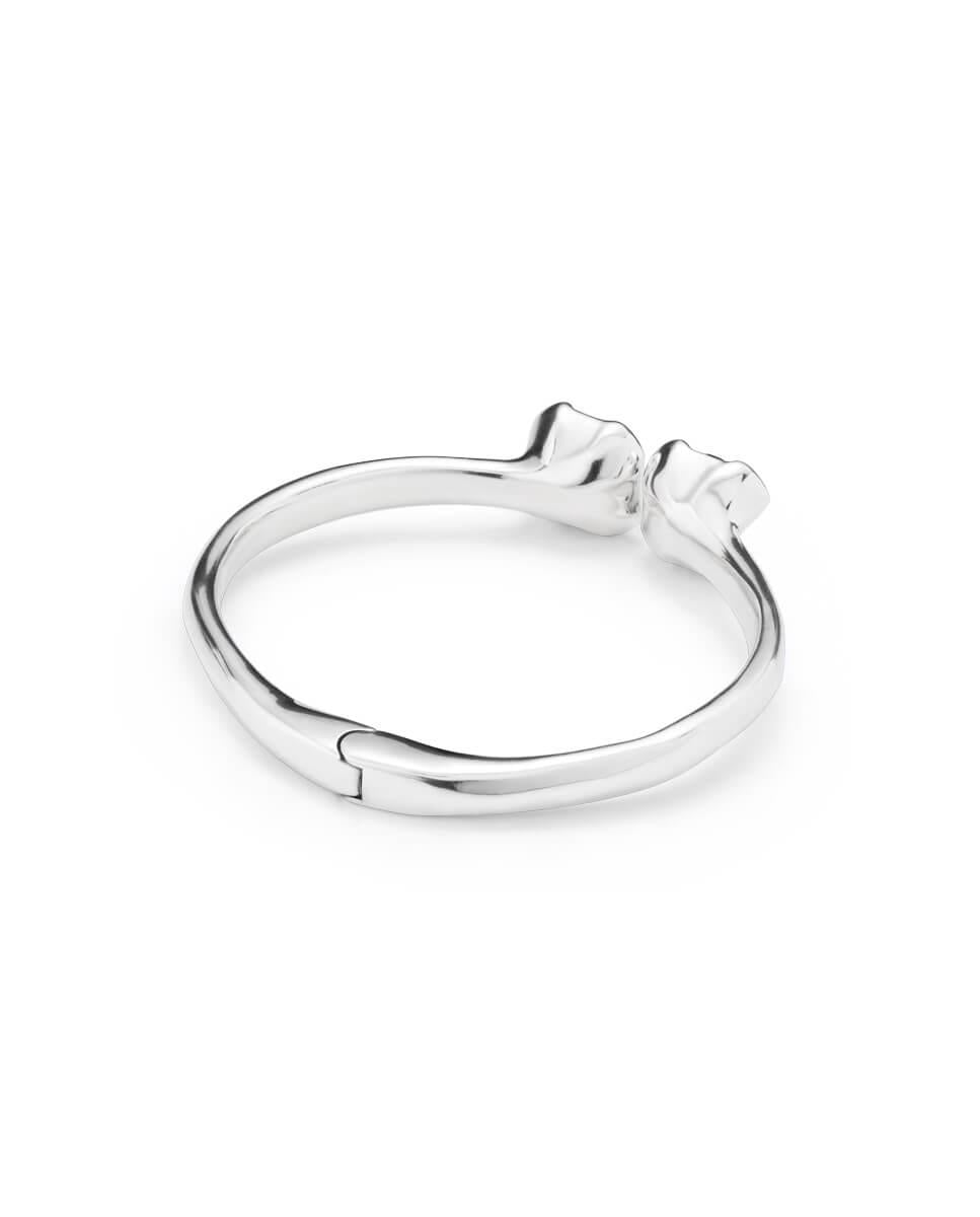Silver Plated Aura Blue Bracelet