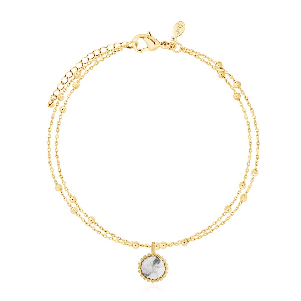 Capri Howlite Bracelet - Gold
