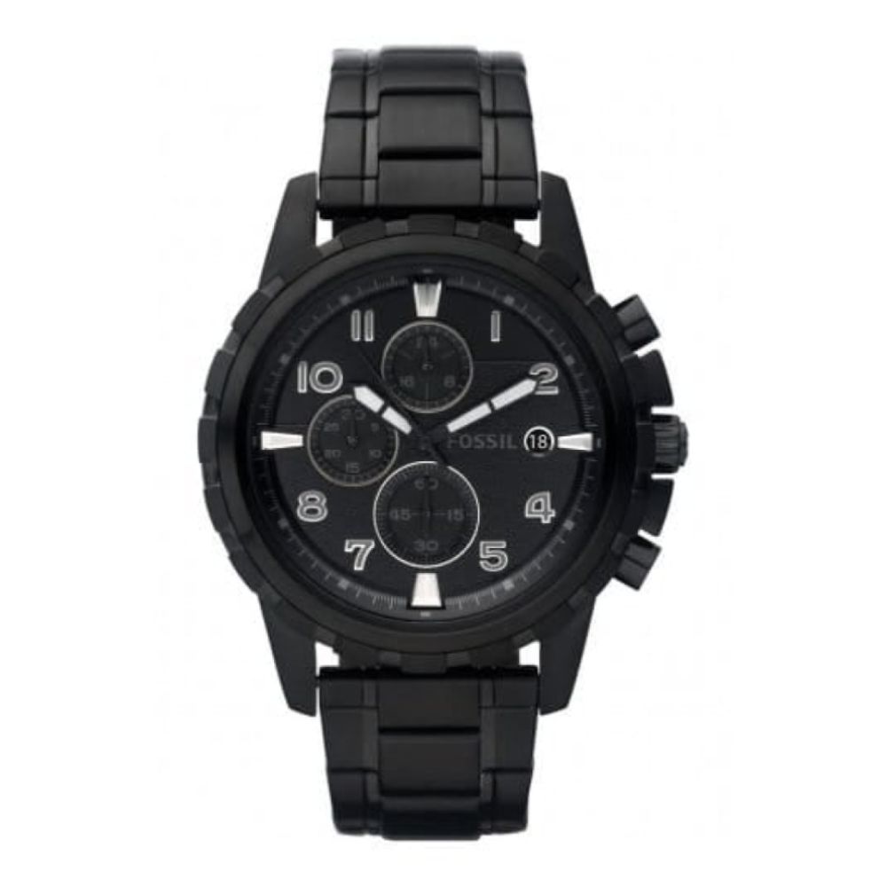Gents Black Ion Plated Chronograph Watch