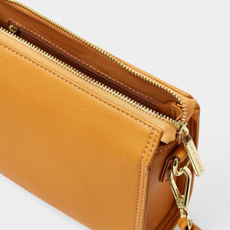 Zana Crossbody Bag | Dark Amber | 15cm X 21cm X 6cm