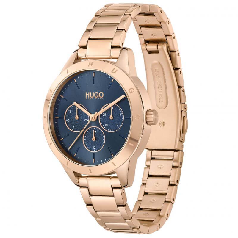 FRIEND Blue Dial & Rose Gold Bracelet Strap Womens Watch