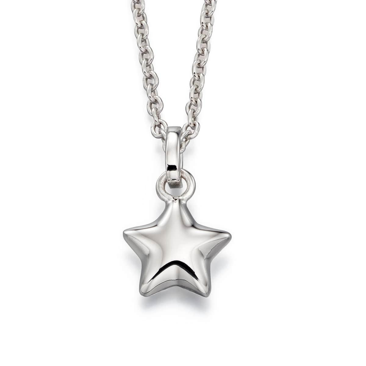 Eva - Plain Small Star Pendant & Chain Baby Necklace