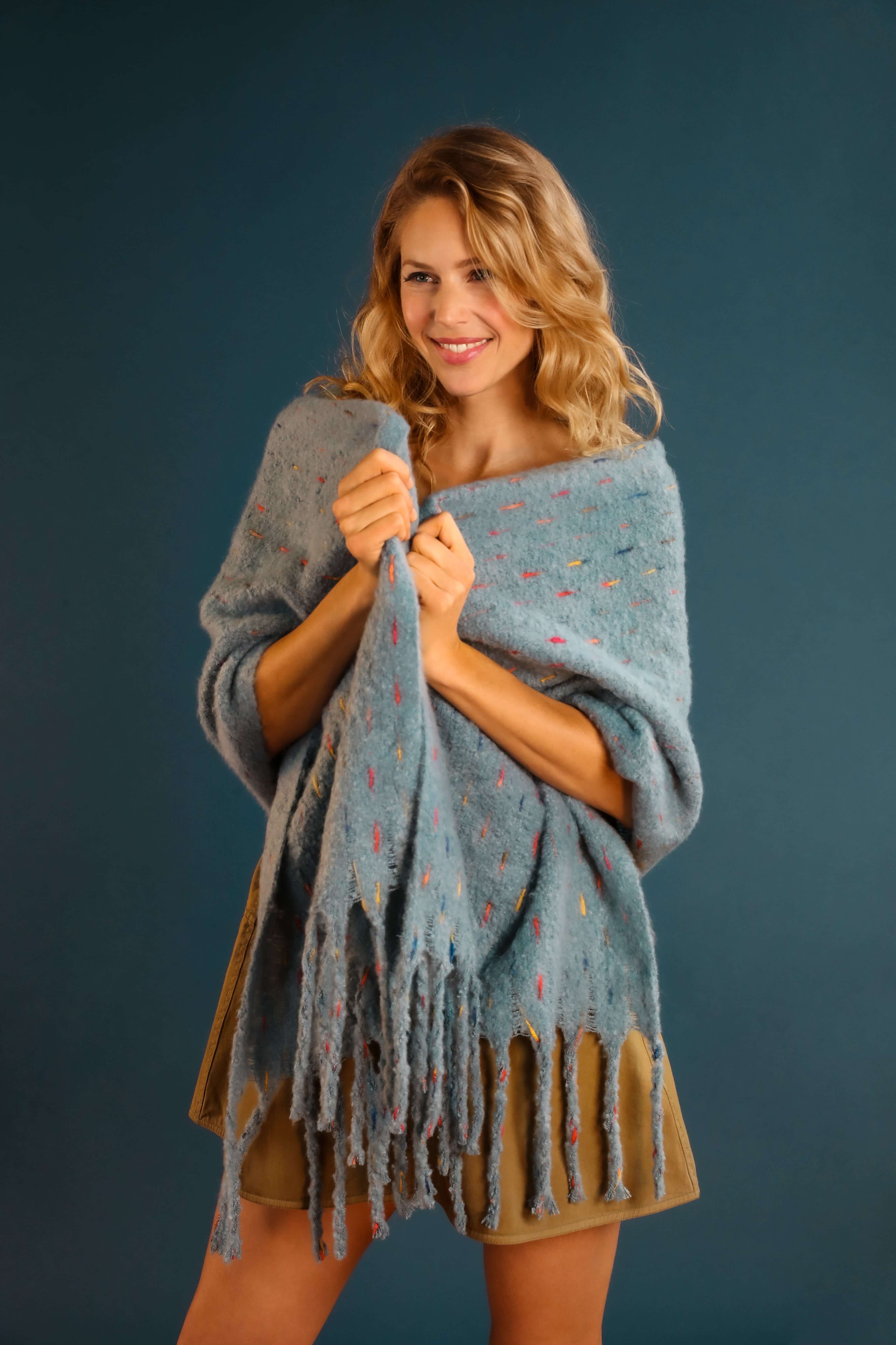 Kelda Cosy Scarf - Denim