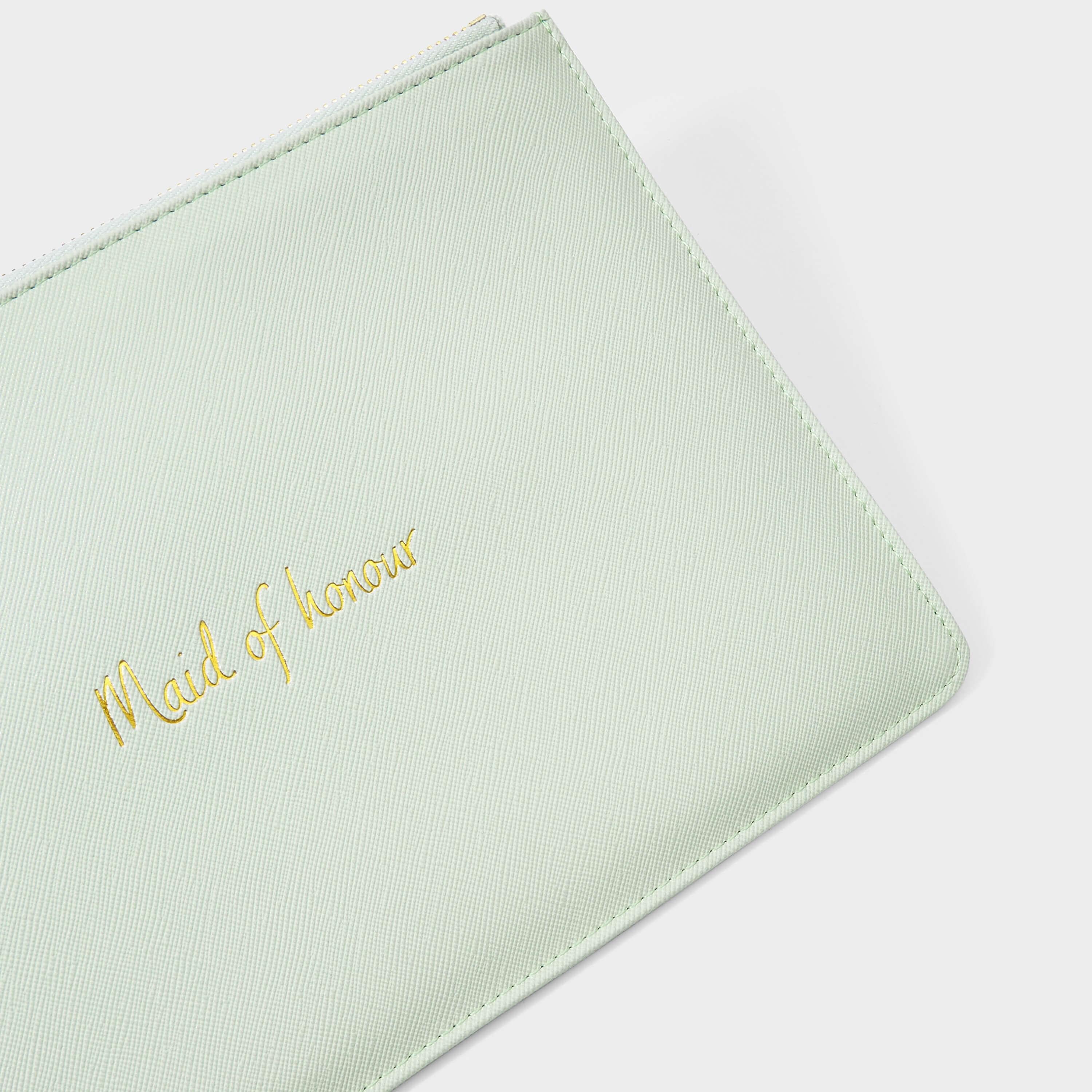 Bridal Perfect Pouch | Maid Of Honour | Sage Green | 16 X 24cm