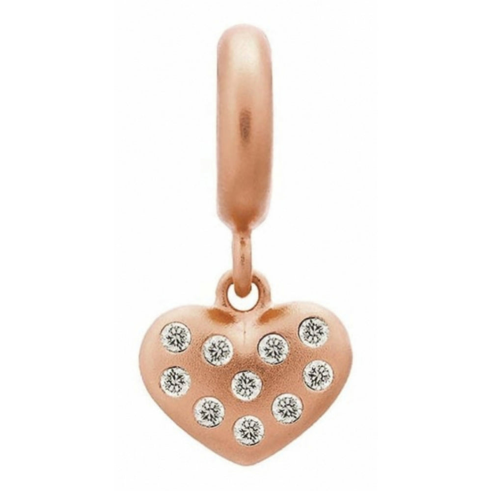 Rose Gold White Million Heart Drop