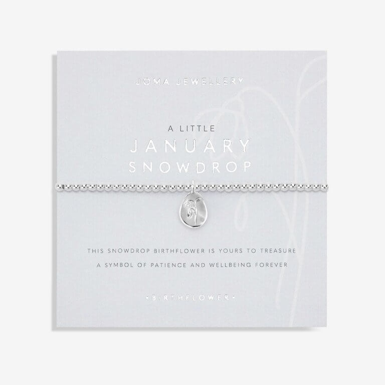 Birthflower A Little January Snowdrop Bracelet