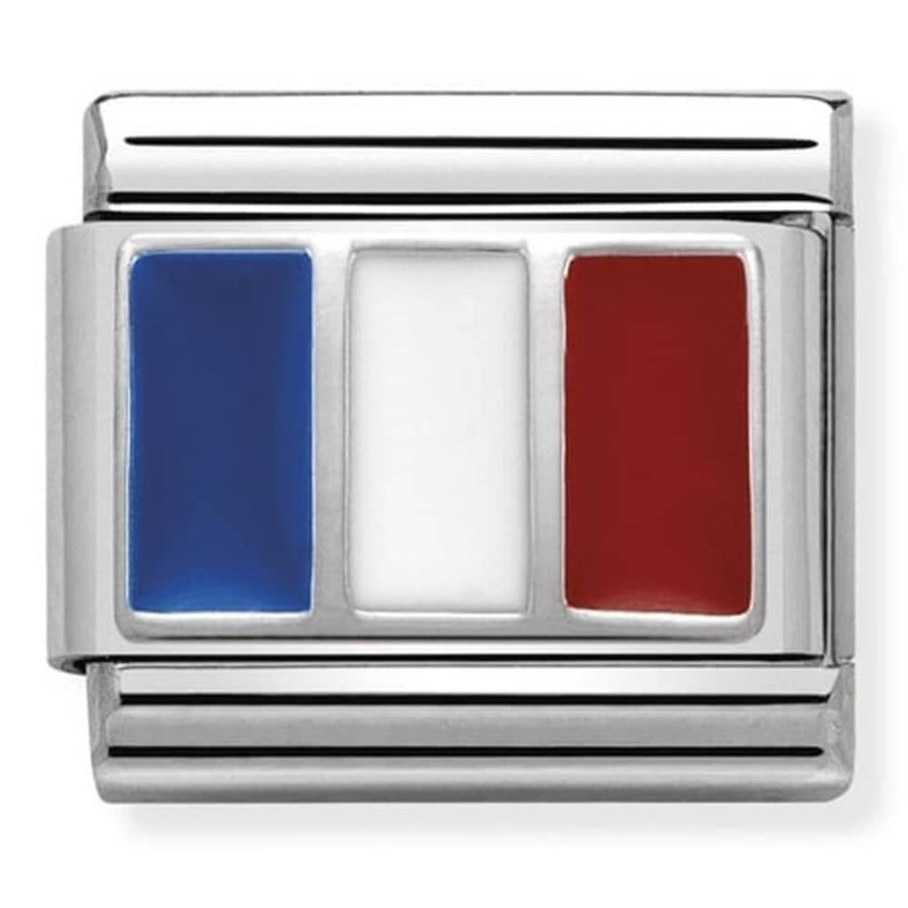 Enamel France Flag Classic Charm