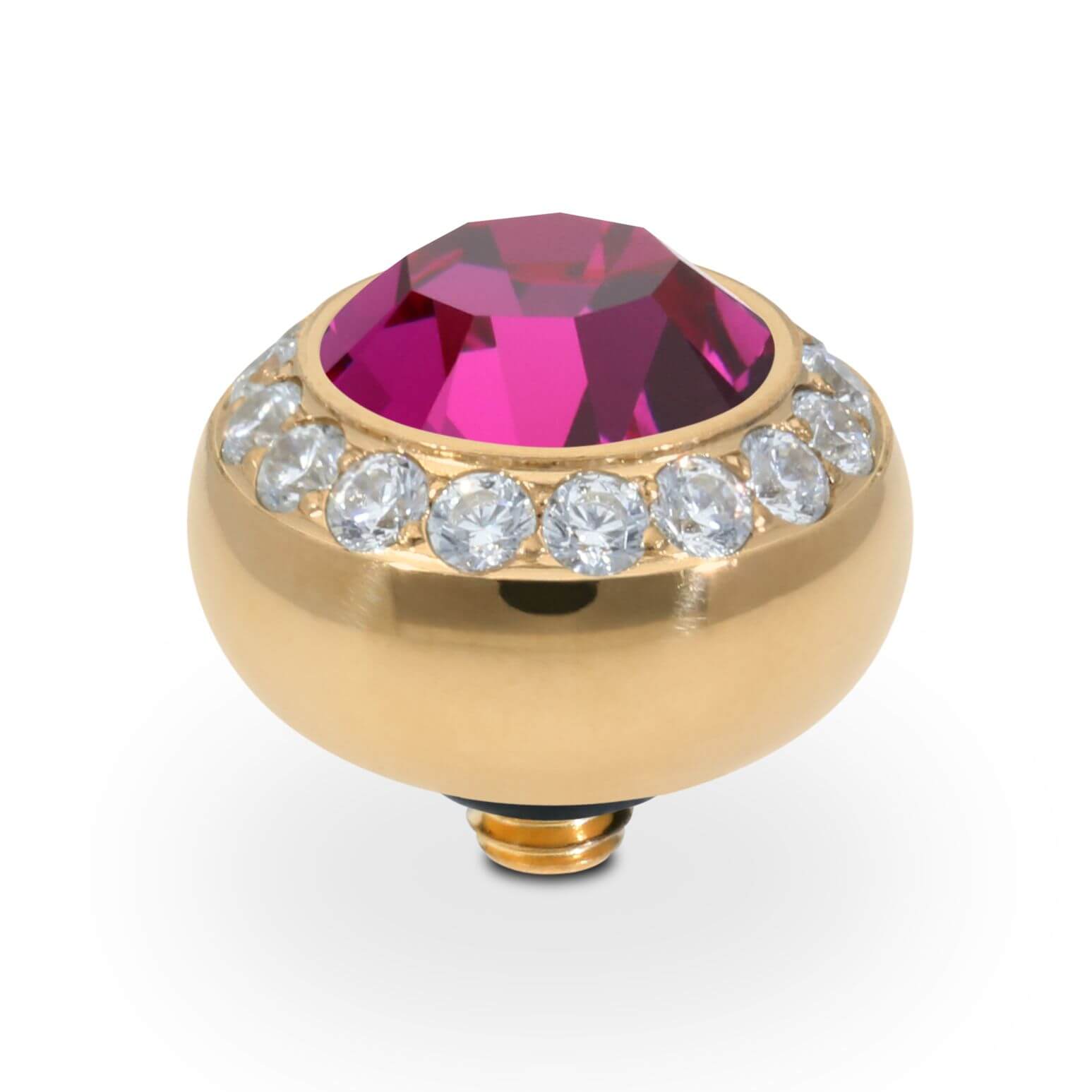 TONDO Deluxe (G/P) 10mm Fuchsia Ring Top