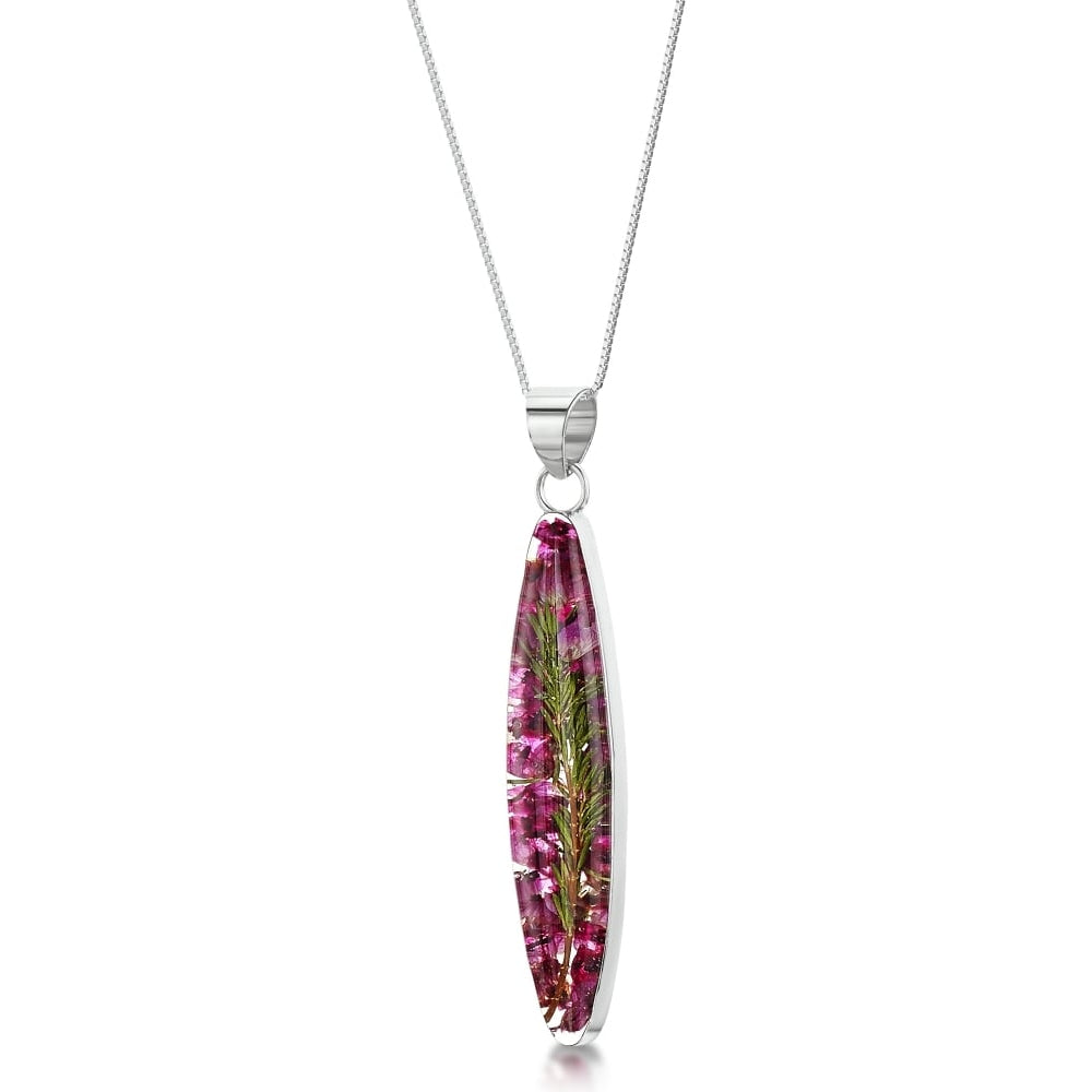 Silver Pendant - Heather - Long