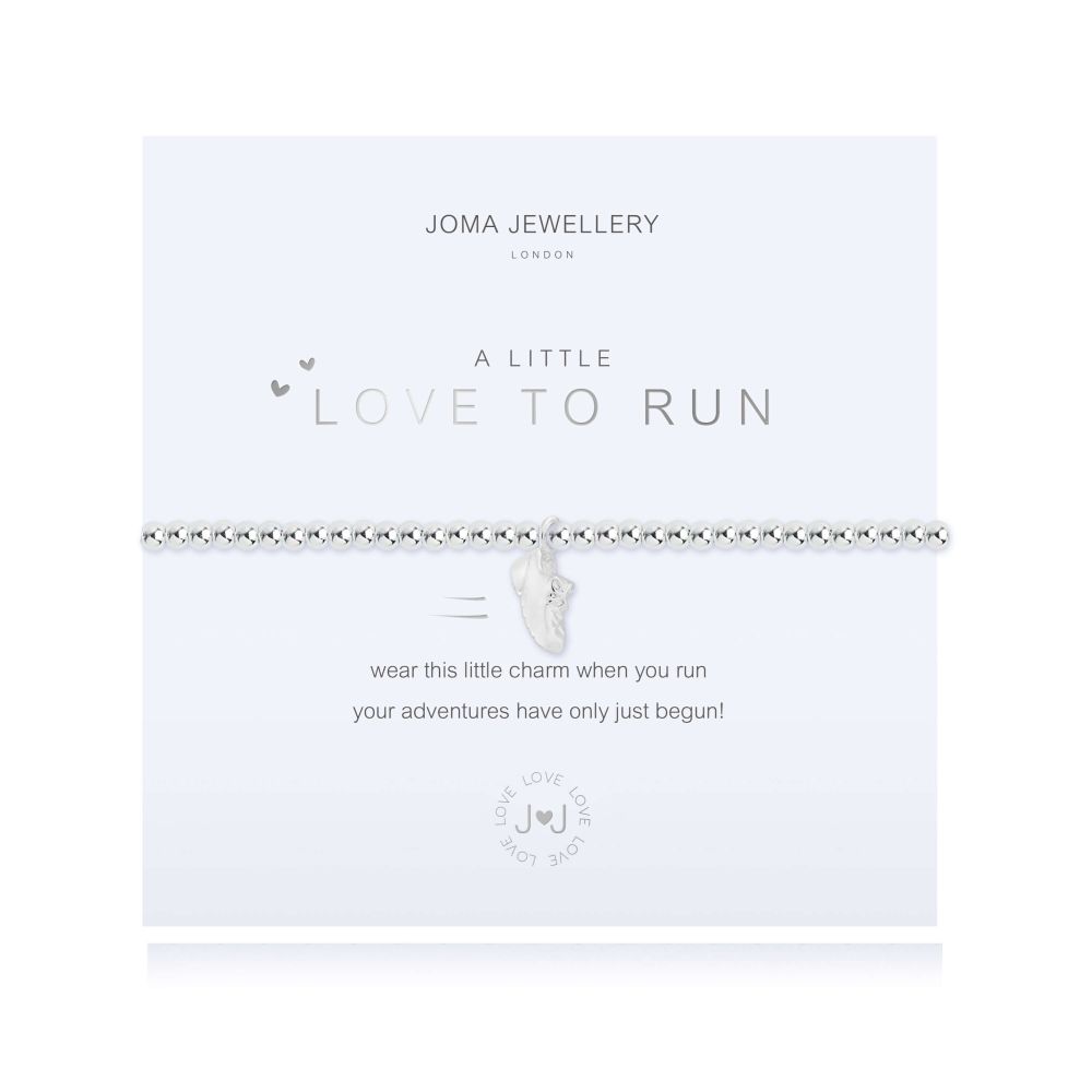 A Little | Love To Run | Silver | Bracelet | 17.5cm Stretch