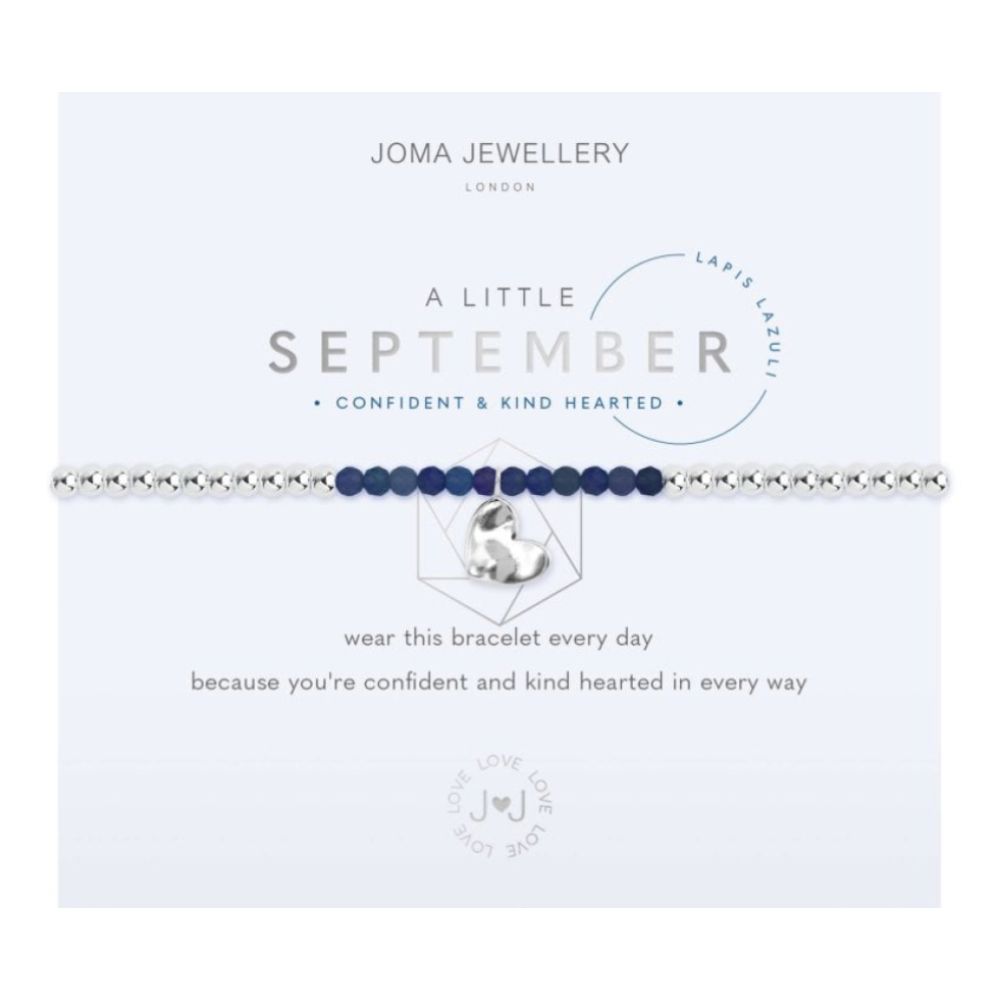 A Little | Birthstone September Lapis | Bracelet | 17.5cm Stretch