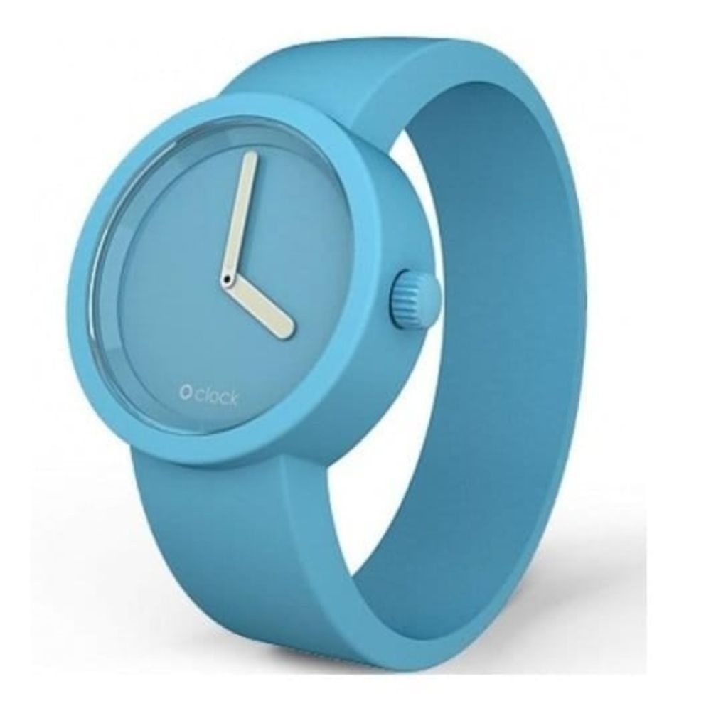Unisex Medium Light Blue Silicone Watch