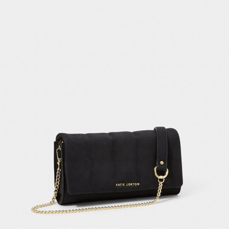 Kayla Quilted Crossbody | Black | 13cm X 23cm X 3cm