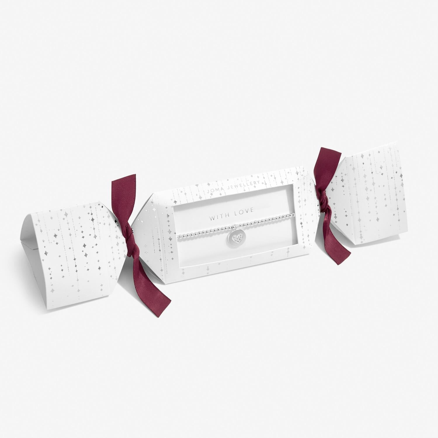 Christmas Cracker 'With Love' Bracelet