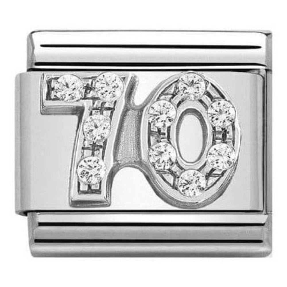 Composable Classic Stainless Steel CZ 70 Charm