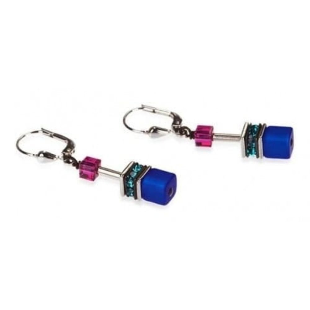 Ladies Multicoloured Synthetic, Solid Coloured Tiger Eye EarringsLadies