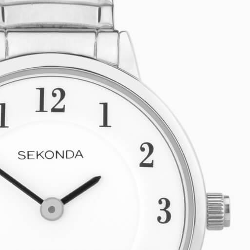 Easy Reader White Dial With Silver SS Case & Expan