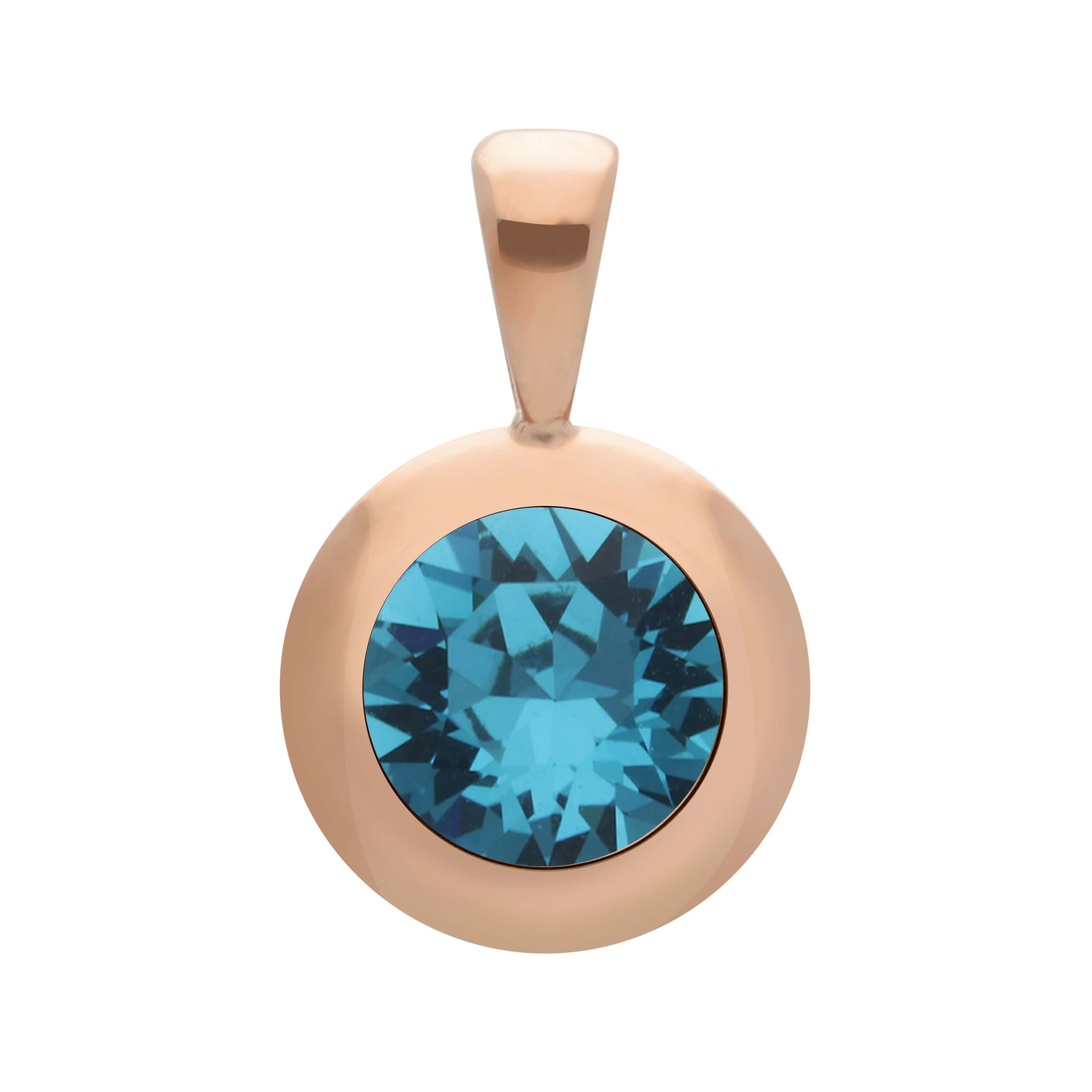 Tondo (Rg/P) 13mm Indicolite Pendant