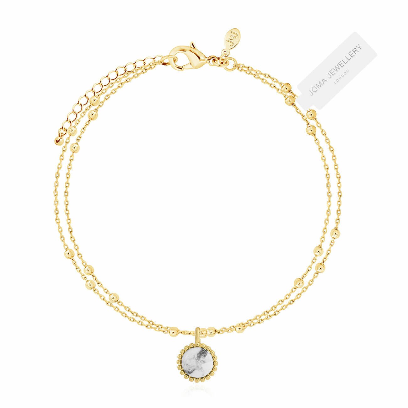 Capri Howlite Bracelet - Gold