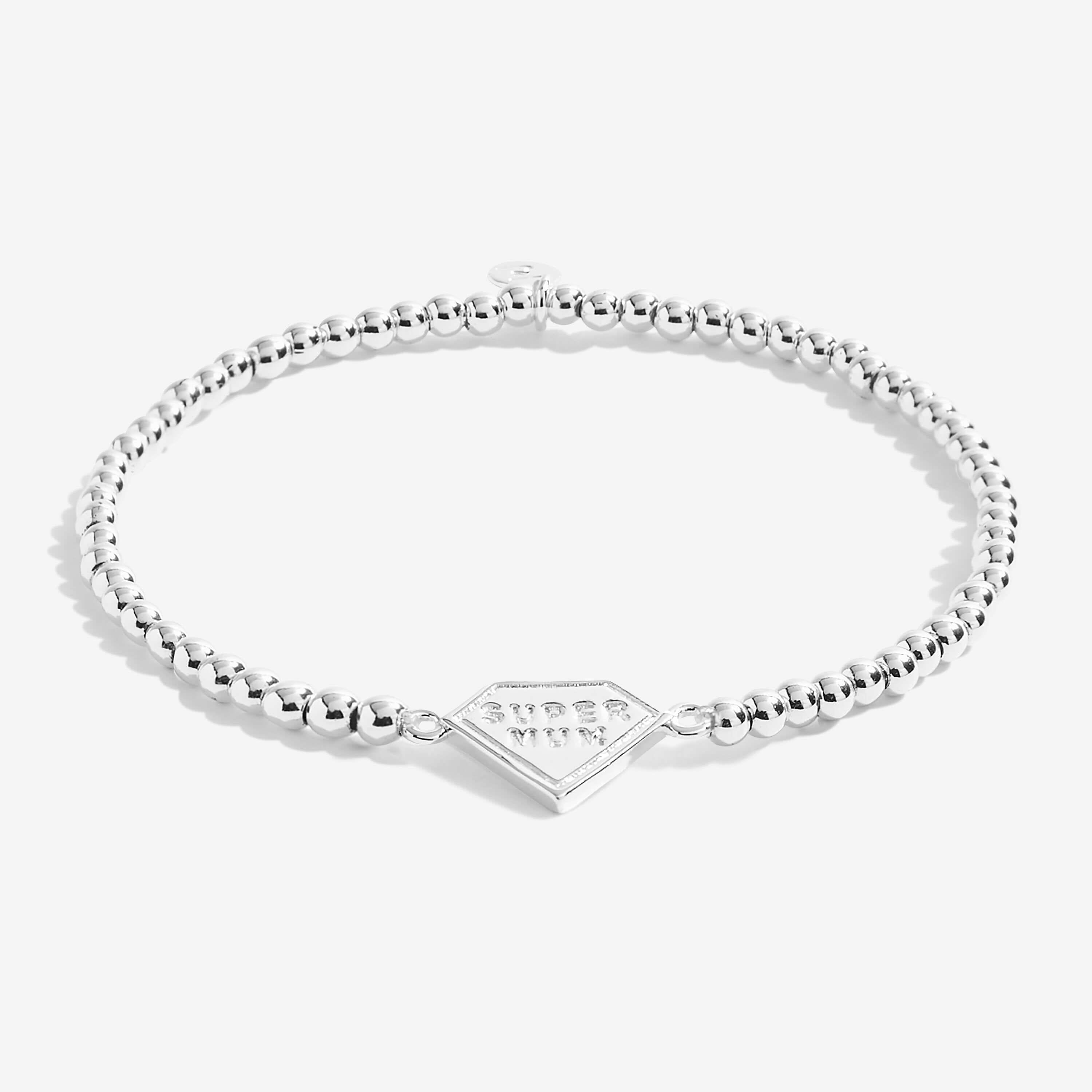A Little | Super Mum | Silver | Bracelet | 17.5cm Stretch