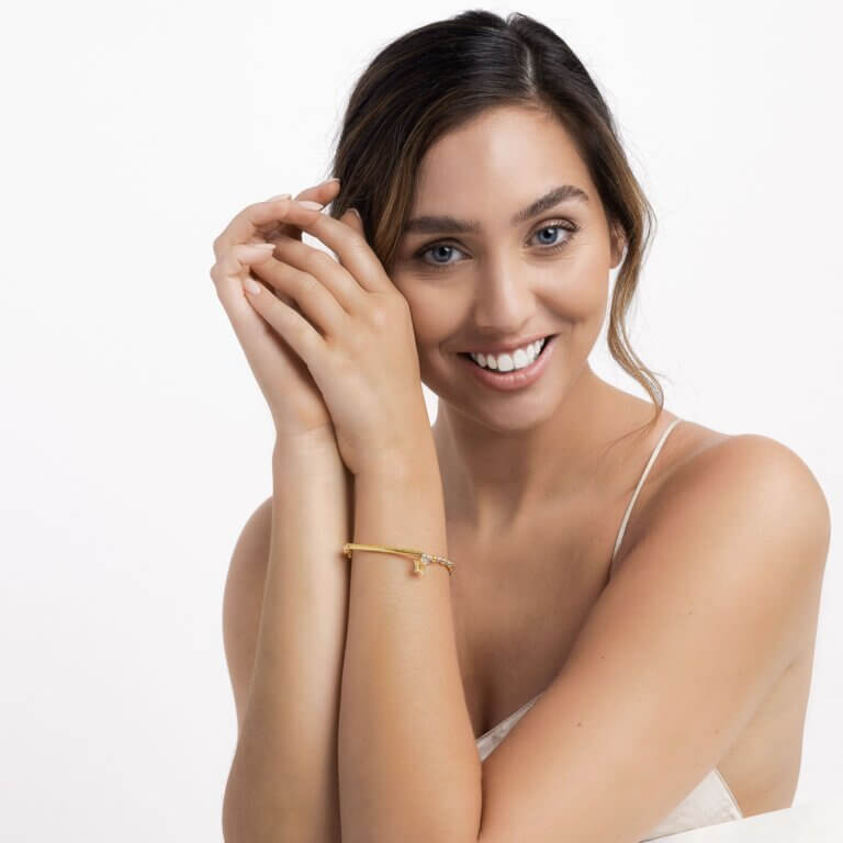 Bracelet Bar | She Believed She Could So She Did | Silver And Gold | Bracelet | 17.5cm Stretch