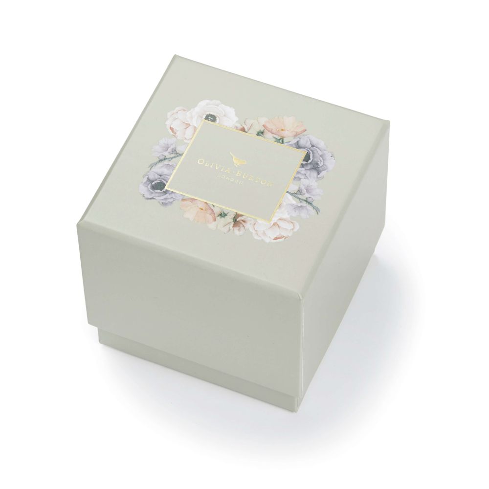 Glitter Demi Dial Pearl Lucky Bee & Silver Ladies Watch