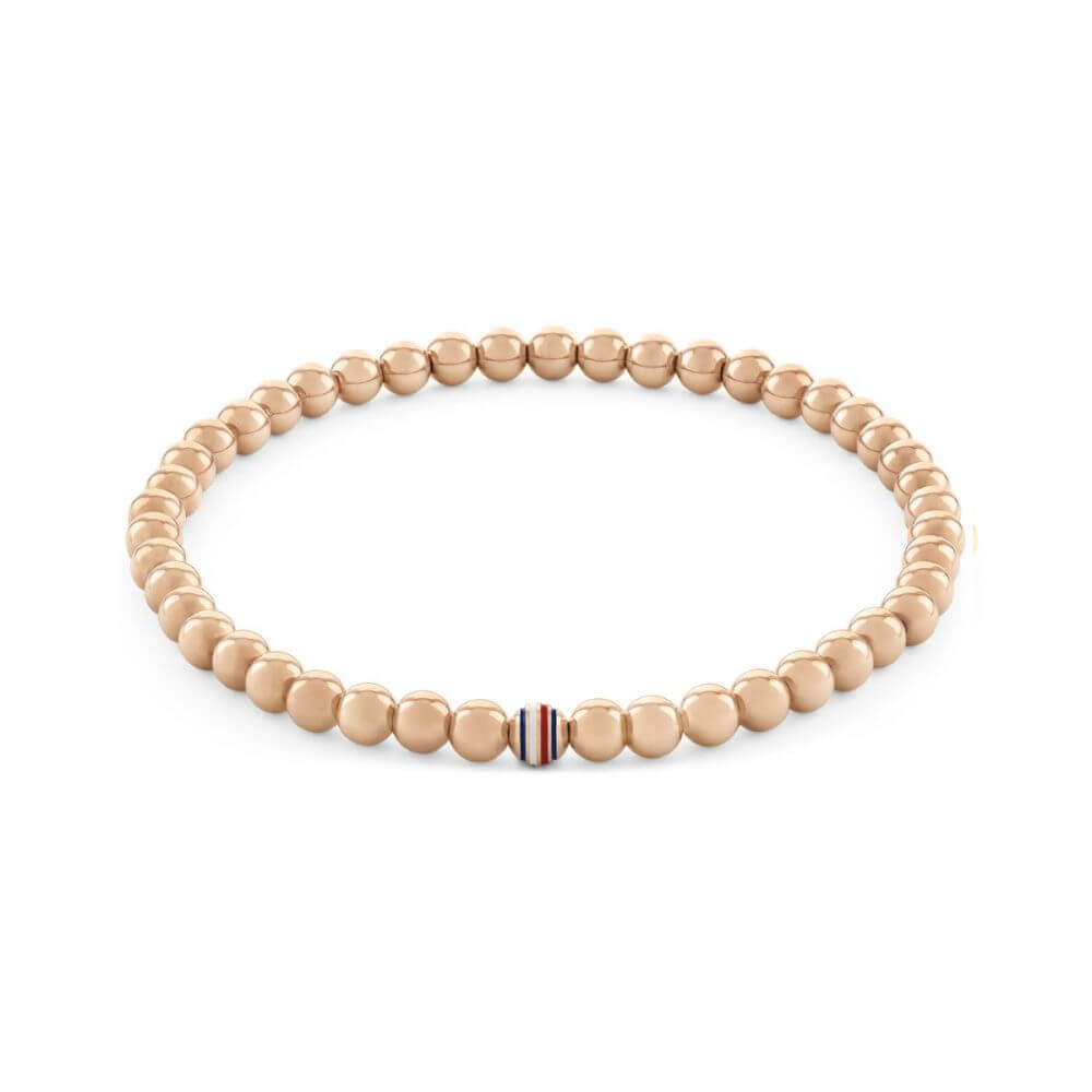 Women's Metal Beads Rose Gold Plated Bracelet