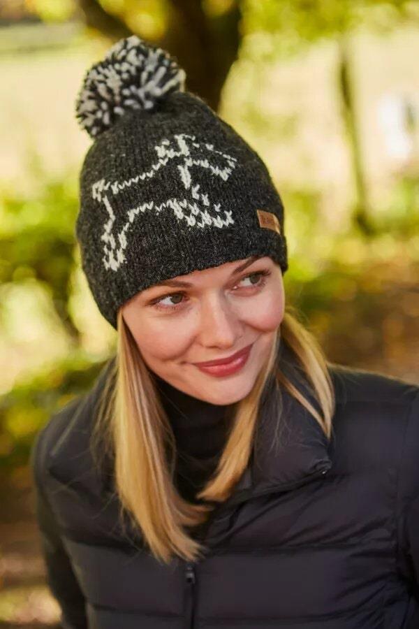 Terrier Dog Bobble Beanie