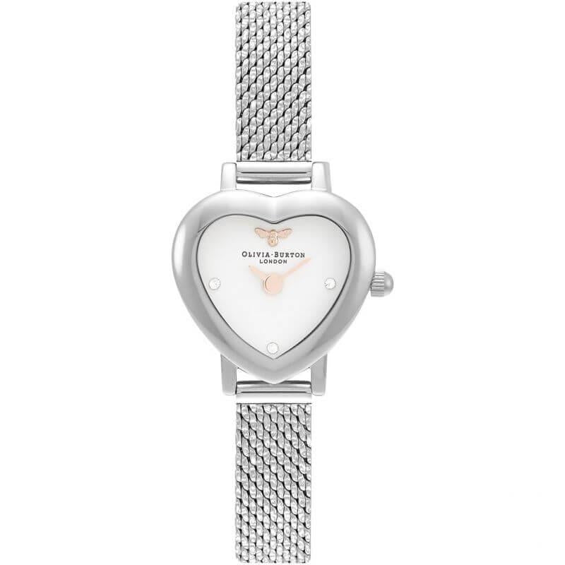 Mini Heart Blush Watch Silver