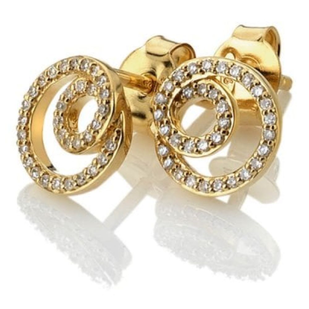 Flow Earrings - Yellow Gold