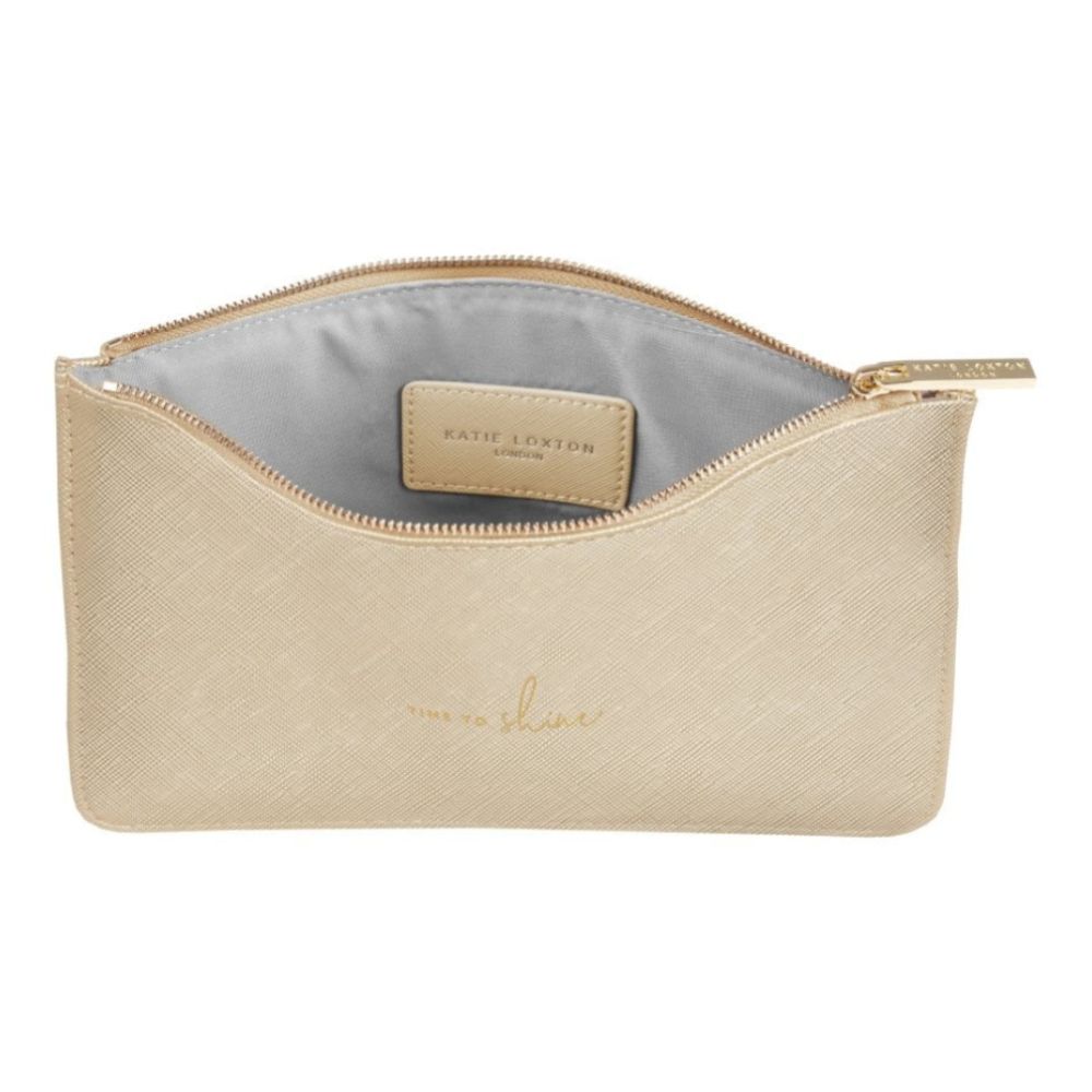 Perfect Pouch | Time To Shine | Metallic Gold | 16 X 24cm