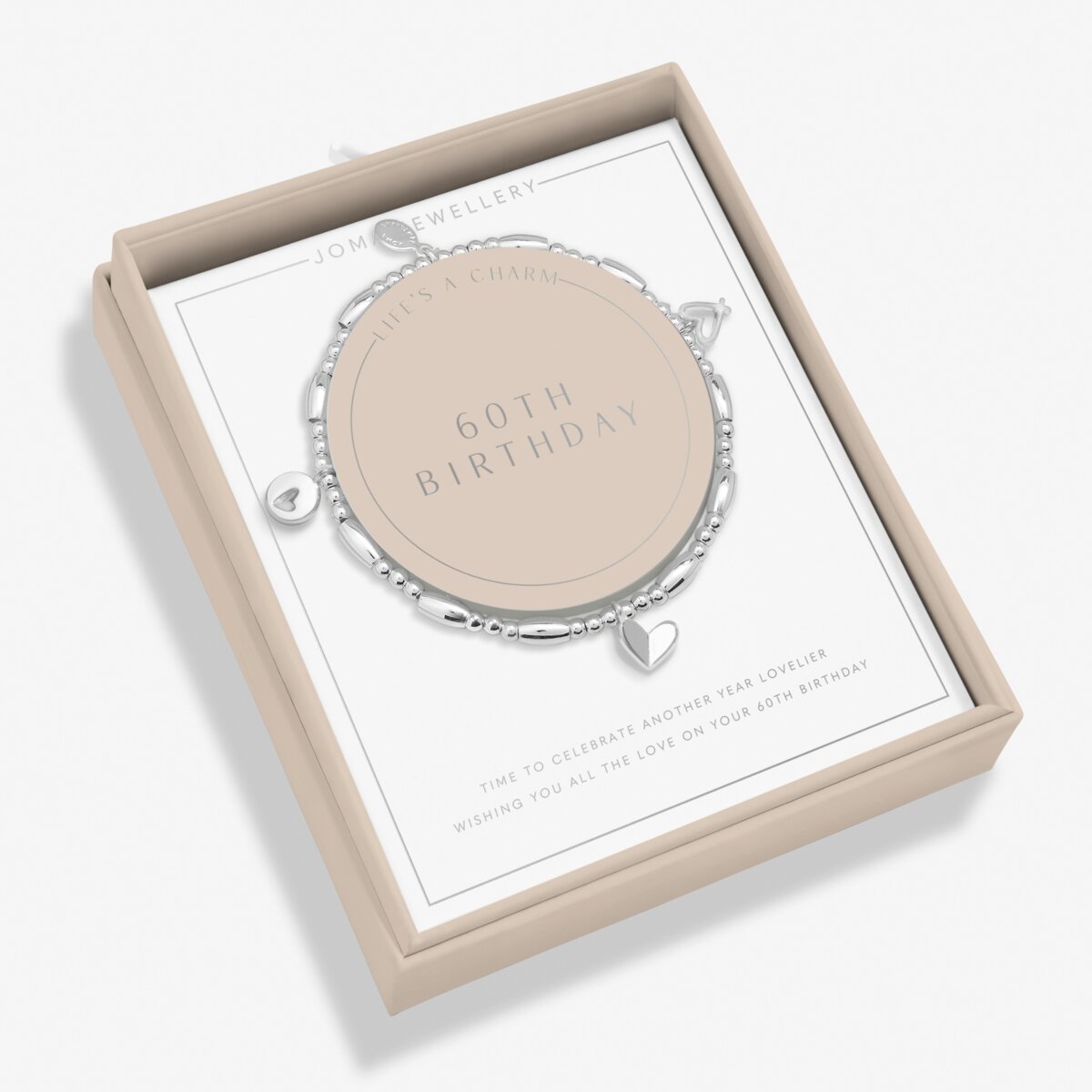 Life's A Charm '60th Birthday' Silver Plated Bracelet