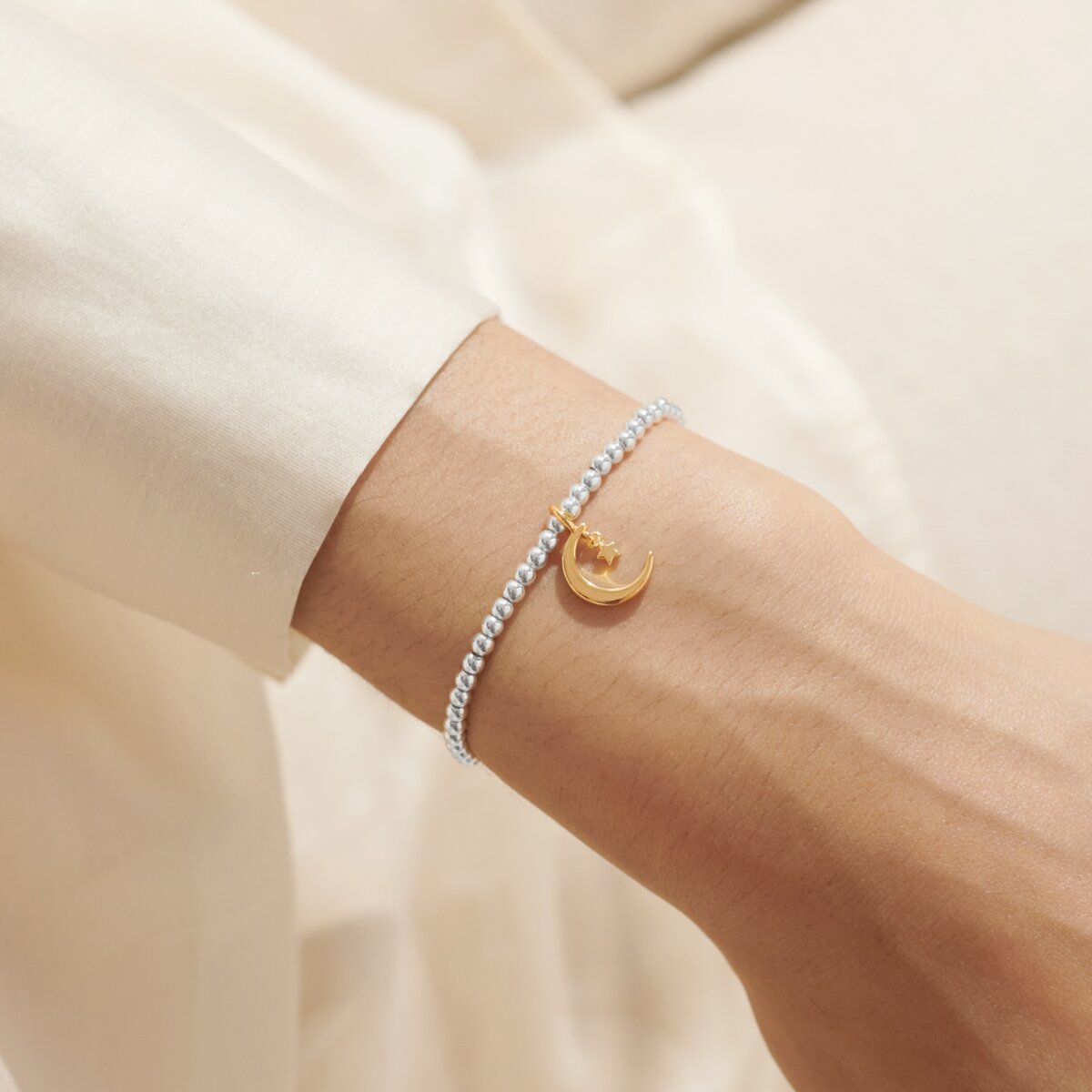 A Little 'Eid Mubarak' Silver & Gold Plated Bracelet