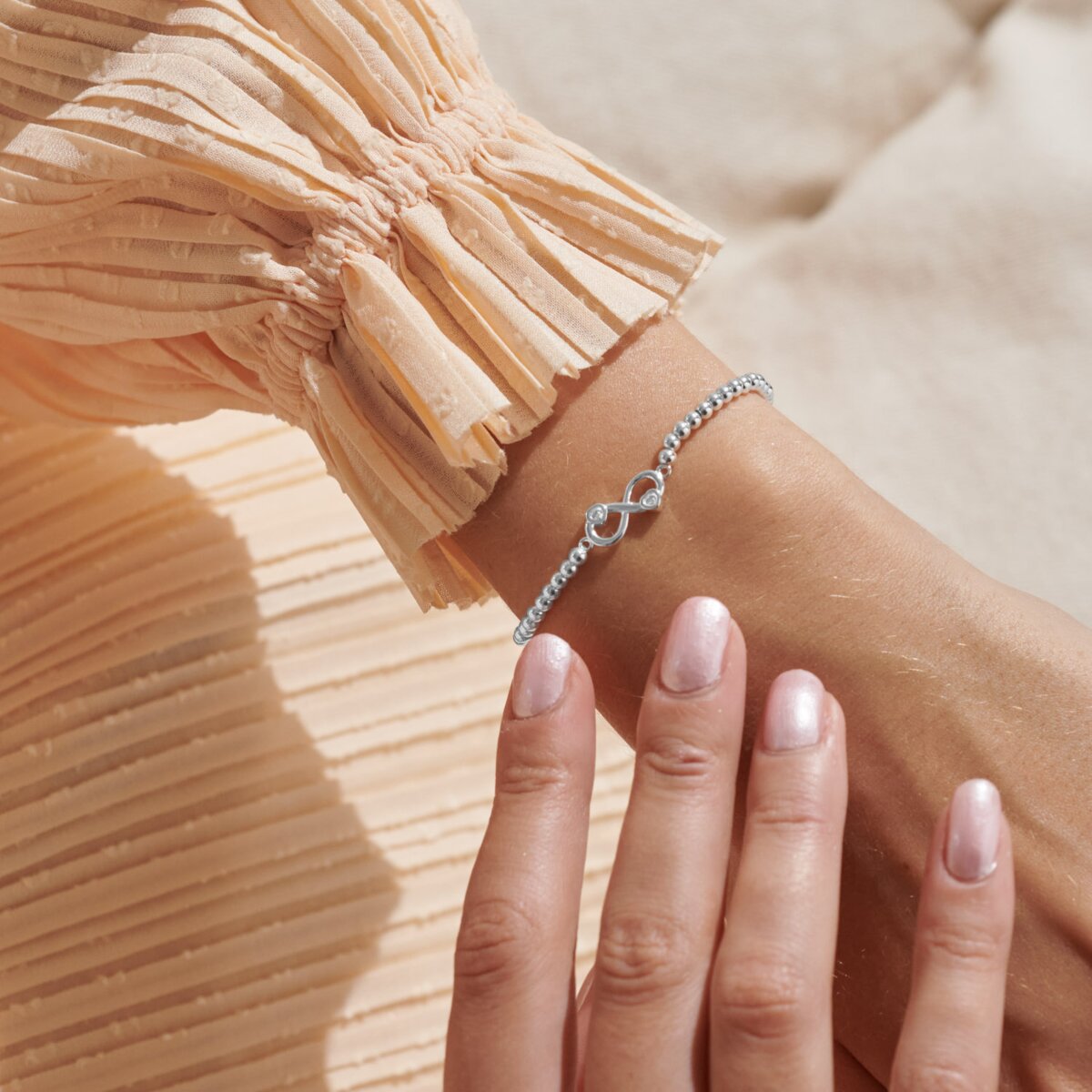 A Little 'Happiest With You' Silver Plated Bracelet