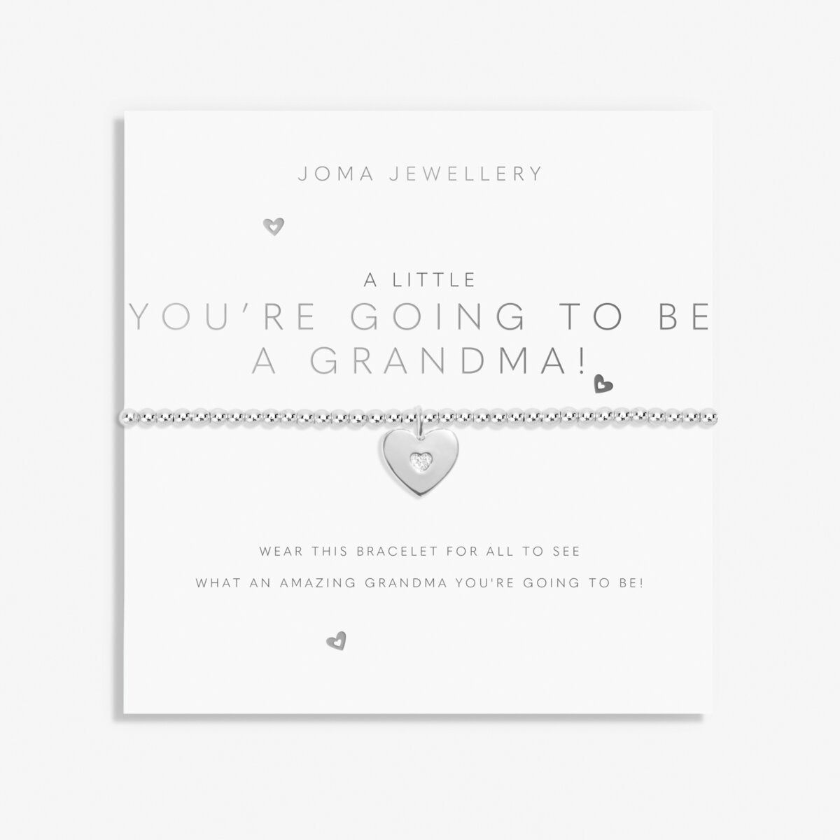 A Little 'You're Going To Be A Grandma!' Silver Plated Bracelet