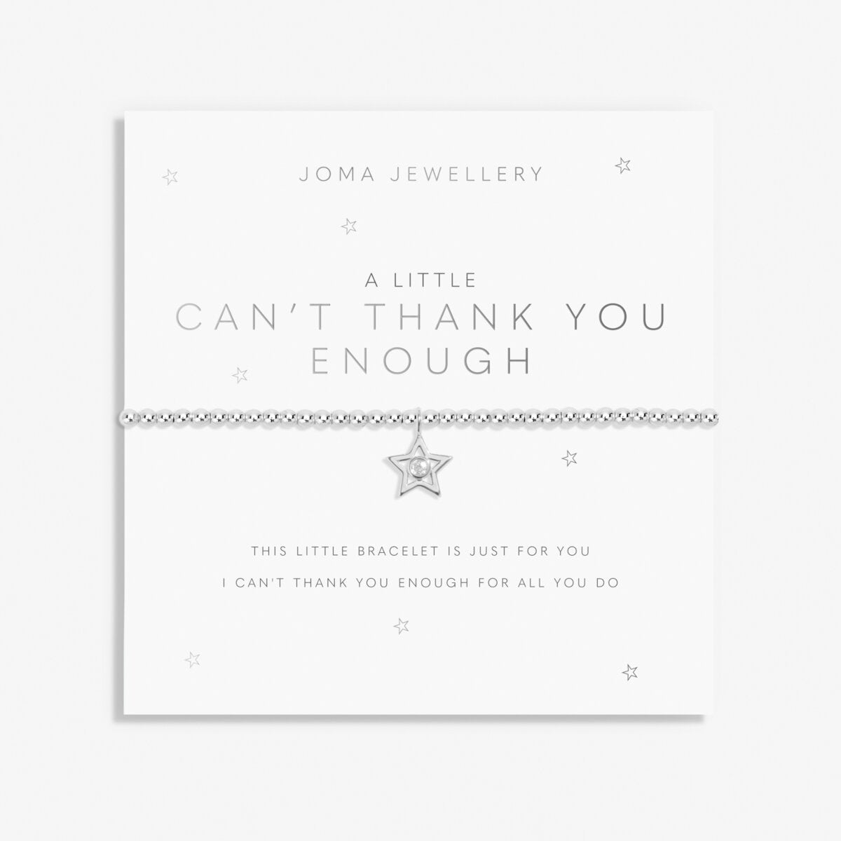 A Little 'Can't Thank You Enough' Silver Plated Bracelet