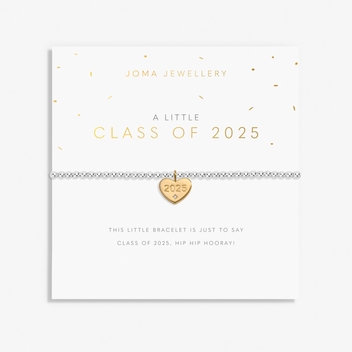 A Little 'Class Of 2025' Silver & Gold Plated Bracelet