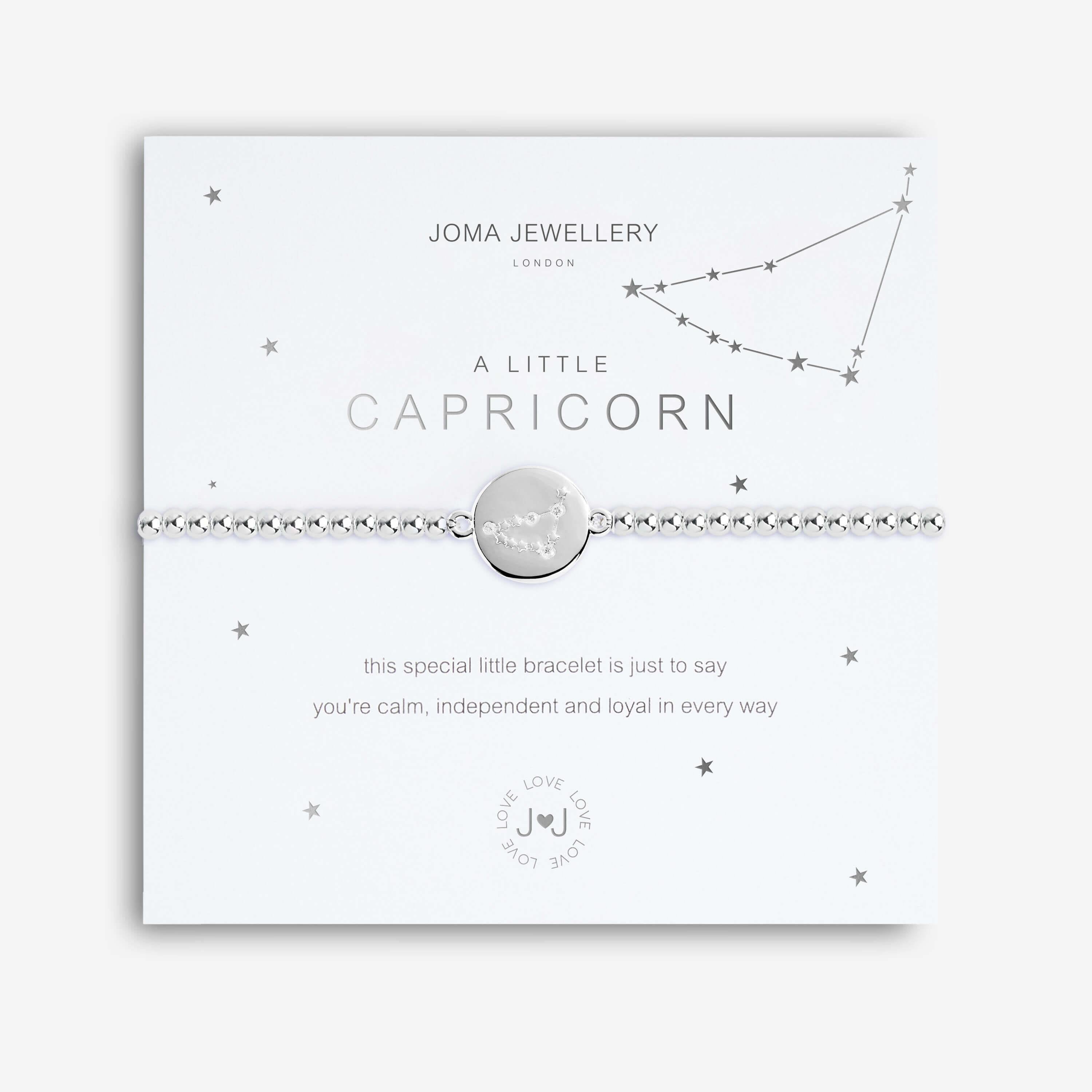A Little | Capricorn | Silver | Bracelet | 17.5cm Stretch