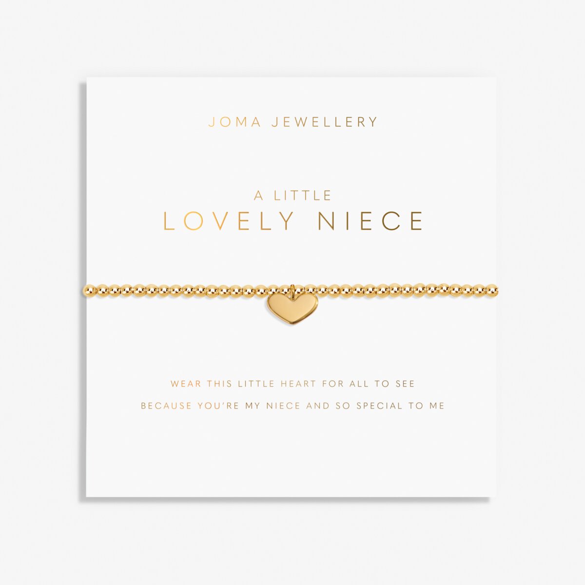 A Little 'Lovely Niece' Gold Plated Bracelet
